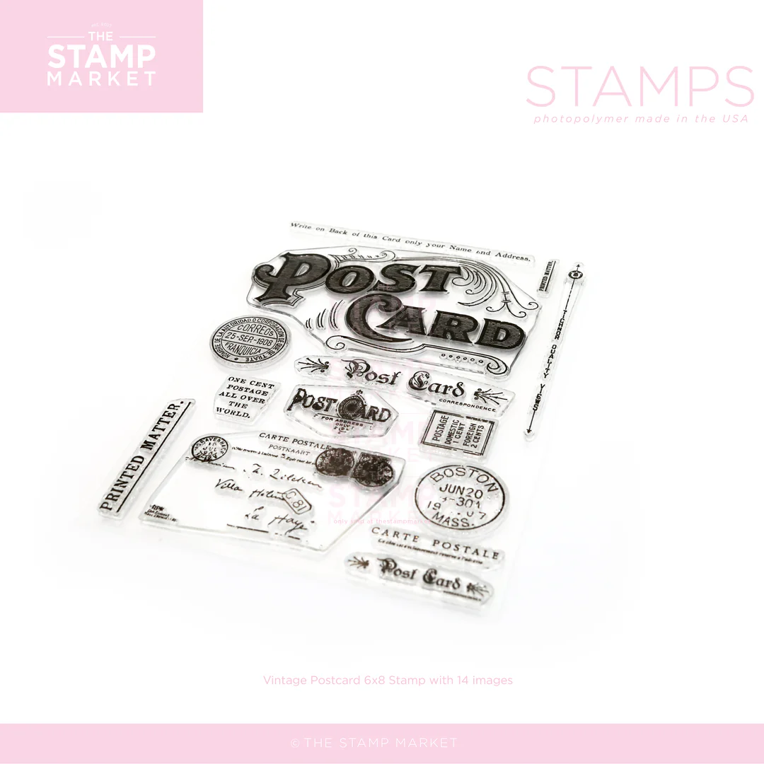 **NEW* - The Stamp Market - VINTAGE POSTCARD STAMP