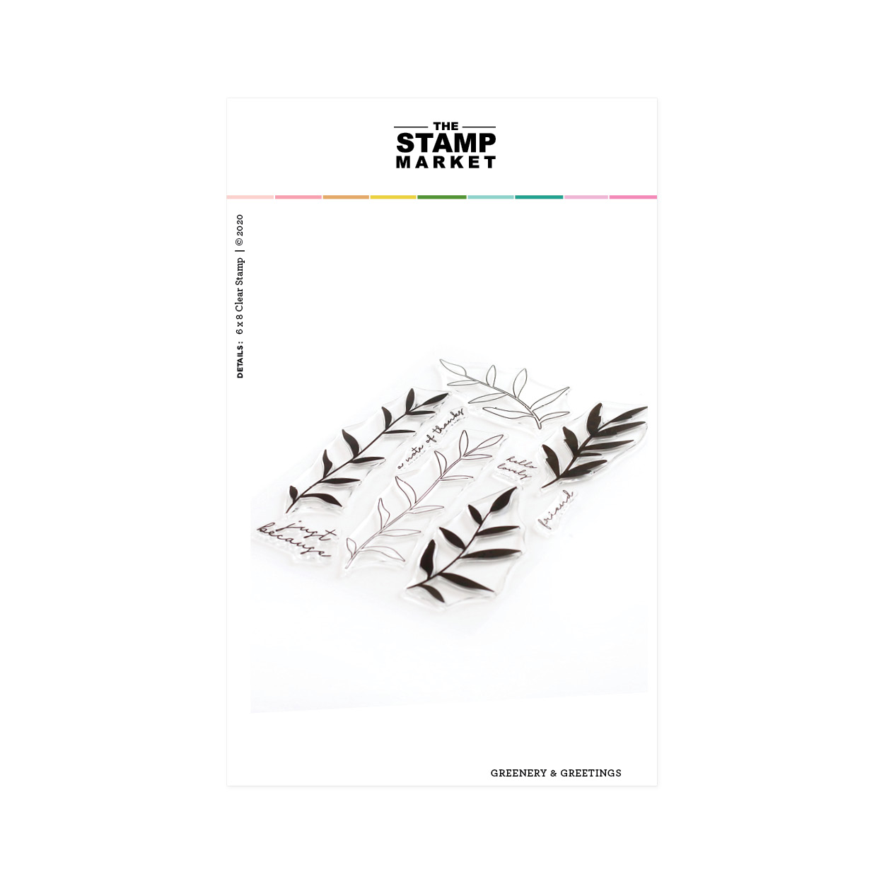 The Stamp Market - Greenery & Greetings Stamp