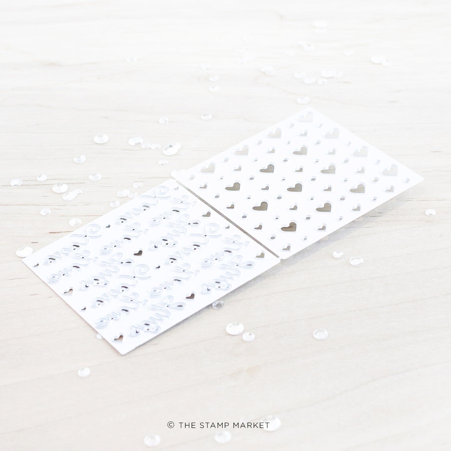 The Stamp Market - LOVE & CONFETTI DIE
