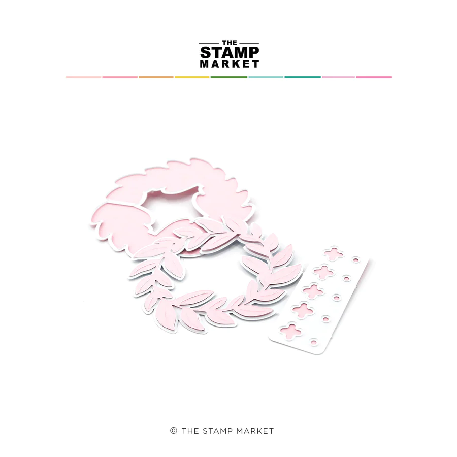 The Stamp Market - LEAFY WREATH DIE
