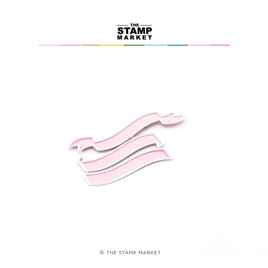 The Stamp Market - LAYERED BANNER DIE