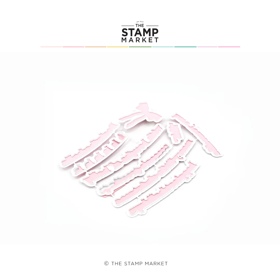 The Stamp Market - FESTIVE GARLAND GREETINGS DIES