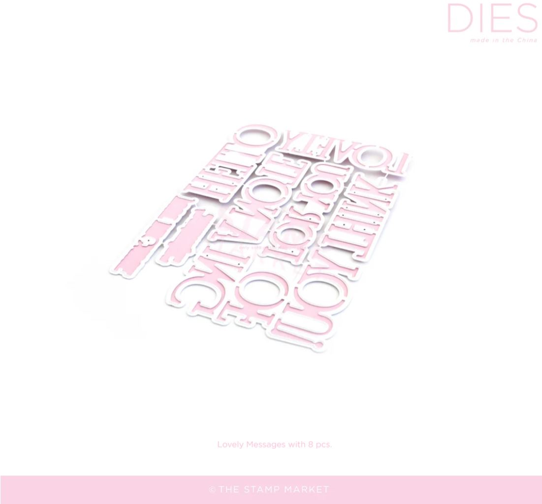 *NEW* - The Stamp Market - LOVELY MESSAGES DIE