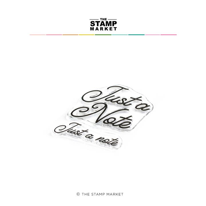 The Stamp Market - Simply Script Note Stamp