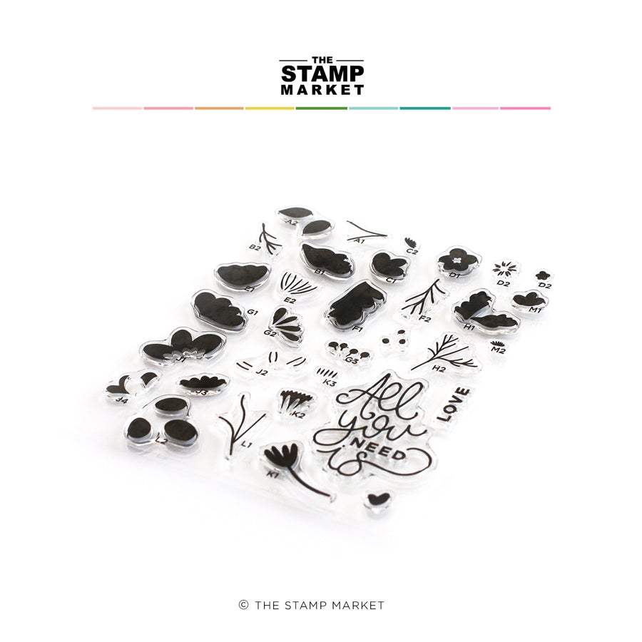 The Stamp Market - LOVE & FLOWERS STAMP