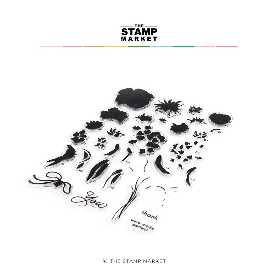 The Stamp Market - PAINTERLY BOUQUET STAMP SET