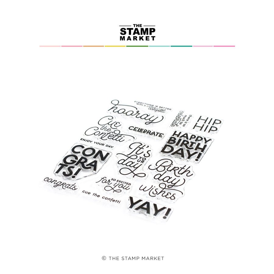 The Stamp Market - CUE THE CONFETTI STAMP