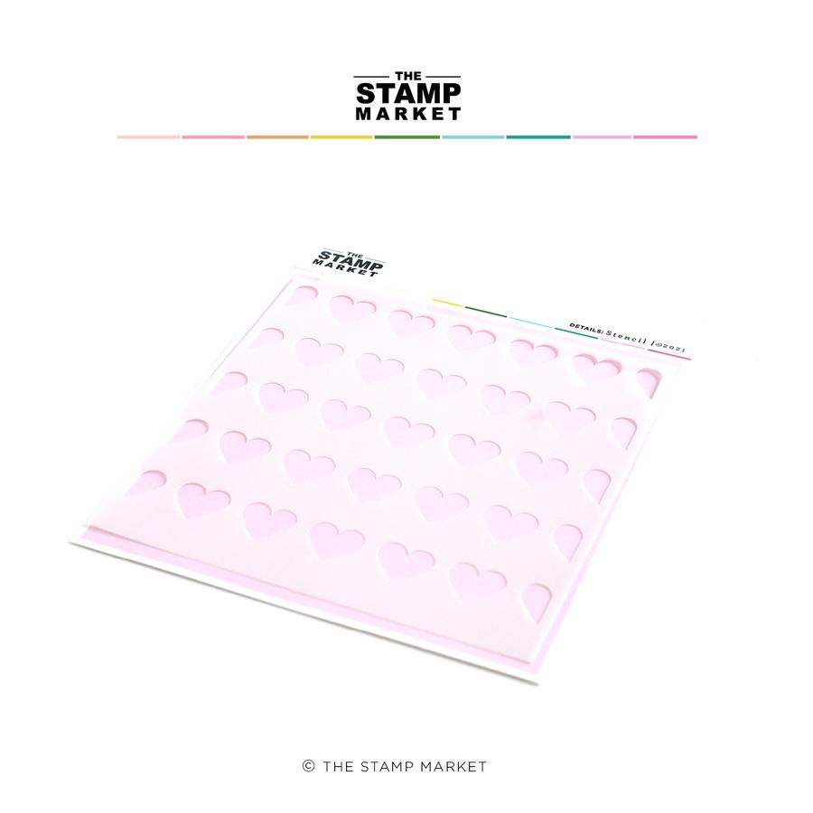 The Stamp Market - Oh My Heart Stencil