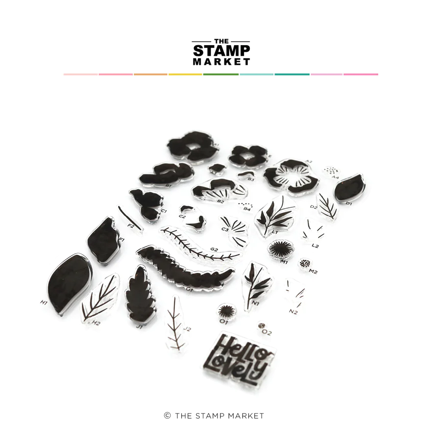 The Stamp Market - BOLD BLOOMS STAMP SET