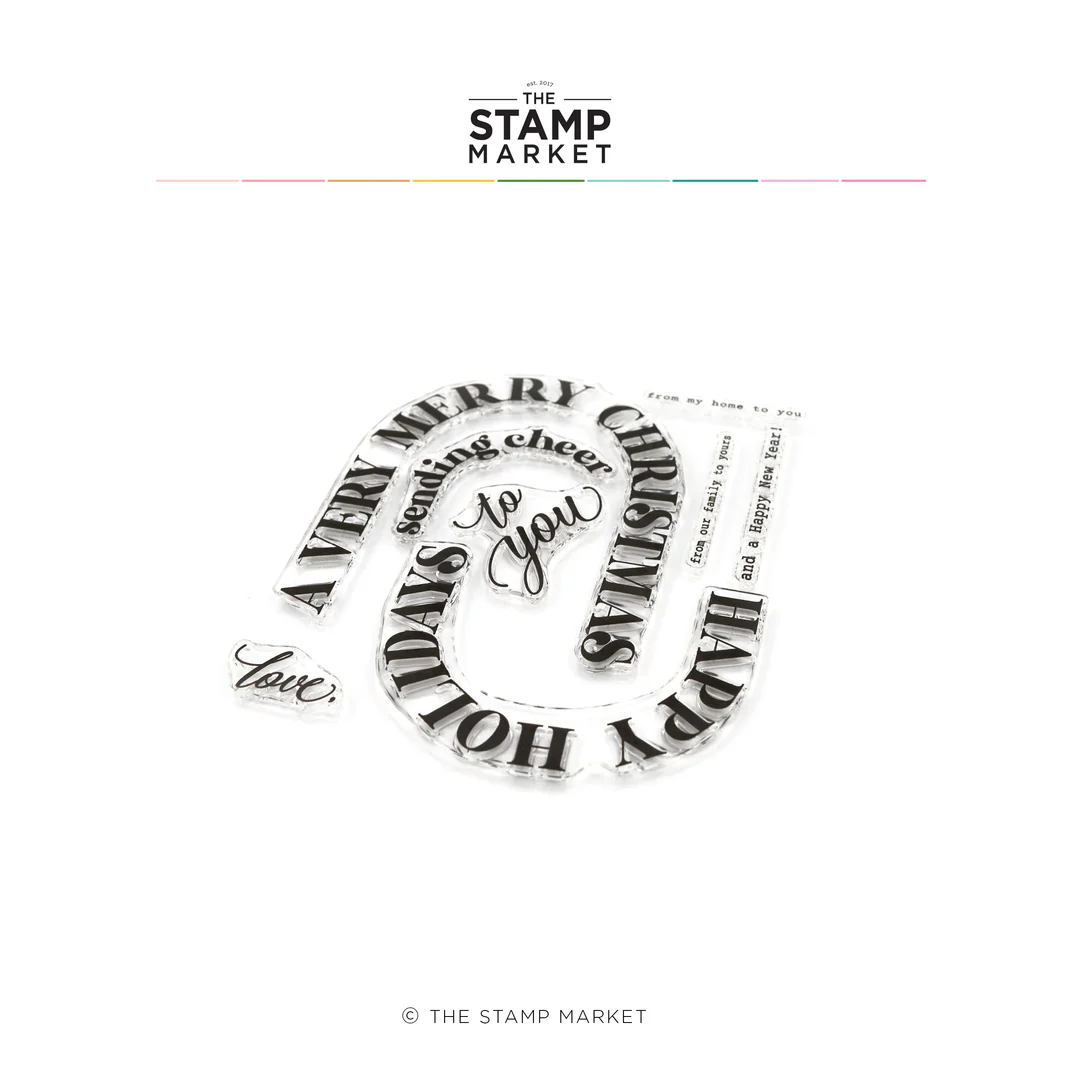 **NEW* - The Stamp Market - ARCHED HOLIDAY GREETINGS STAMP