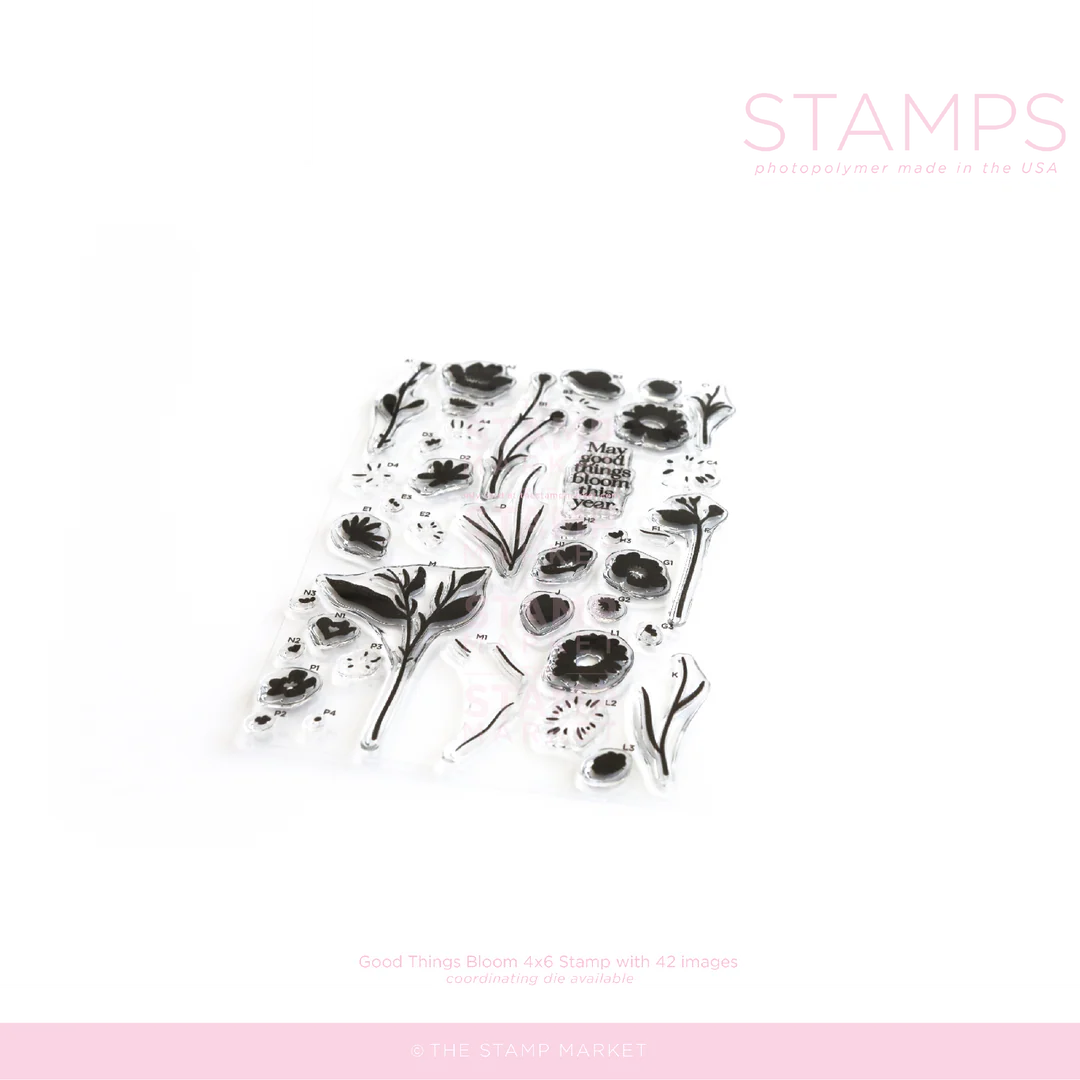 **NEW* - The Stamp Market - GOOD THINGS BLOOM STAMP