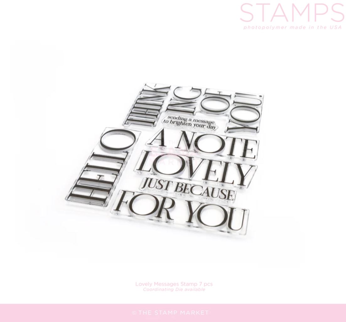 *NEW* - The Stamp Market - LOVELY MESSAGES STAMP