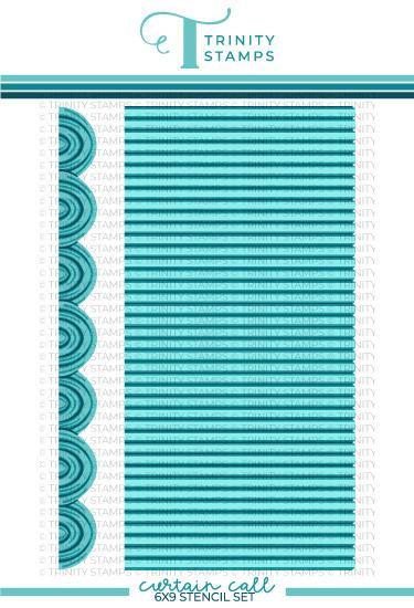 Trinity Stamps - Curtain Call - 6x9" Laser Cut 3-piece Layering Stencil Set