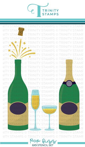 Trinity Stamps - Pop Fizz 6x9 Layering Stencil Set