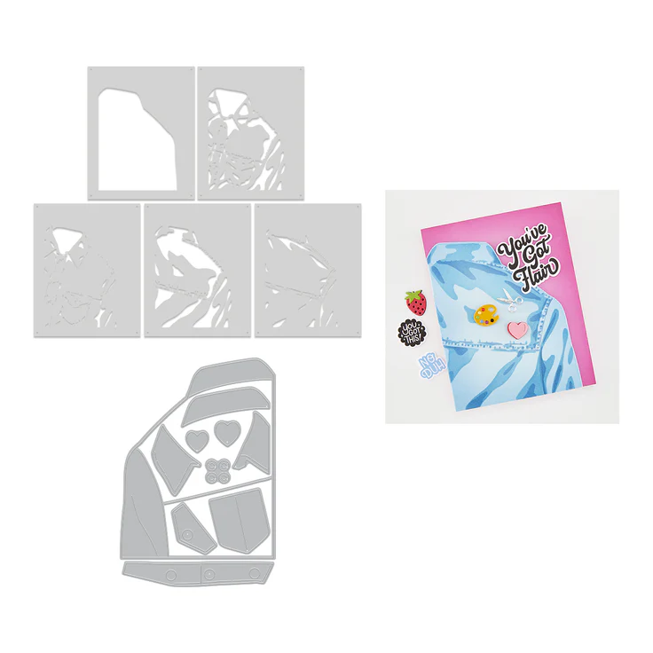 Spellbinders - Hero Arts Jean Jacket Bundle
