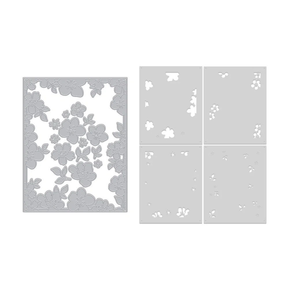 **NEW* - Spellbinders - Floral Frame Die & Stencil Bundle