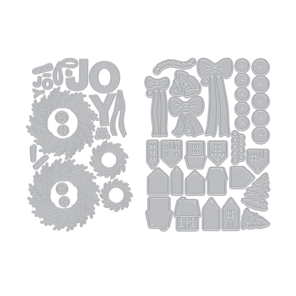**NEW* - Spellbinders - Hero Arts Winter Wreath Bundle