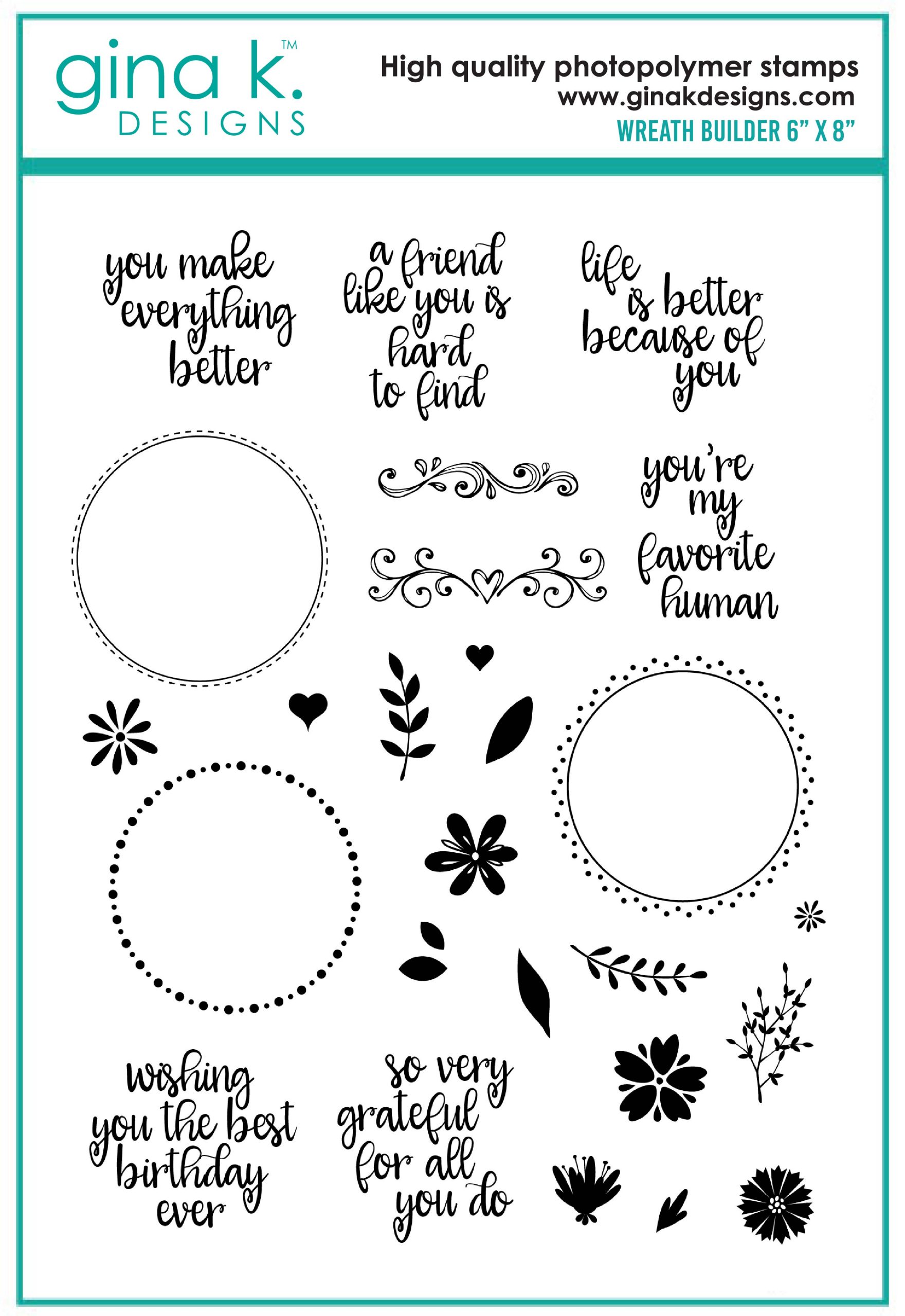 Gina K Designs - Original Wreath Builder - STAMPS