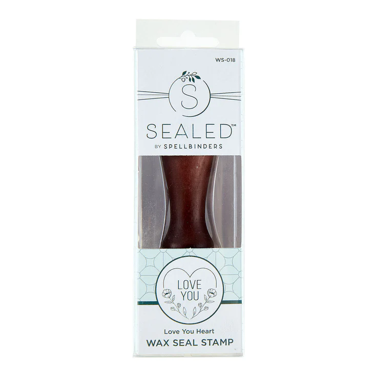 Spellbinders - LOVE YOU HEART WAX SEAL STAMP FROM THE SEALED BY SPELLBINDERS COLLECTION