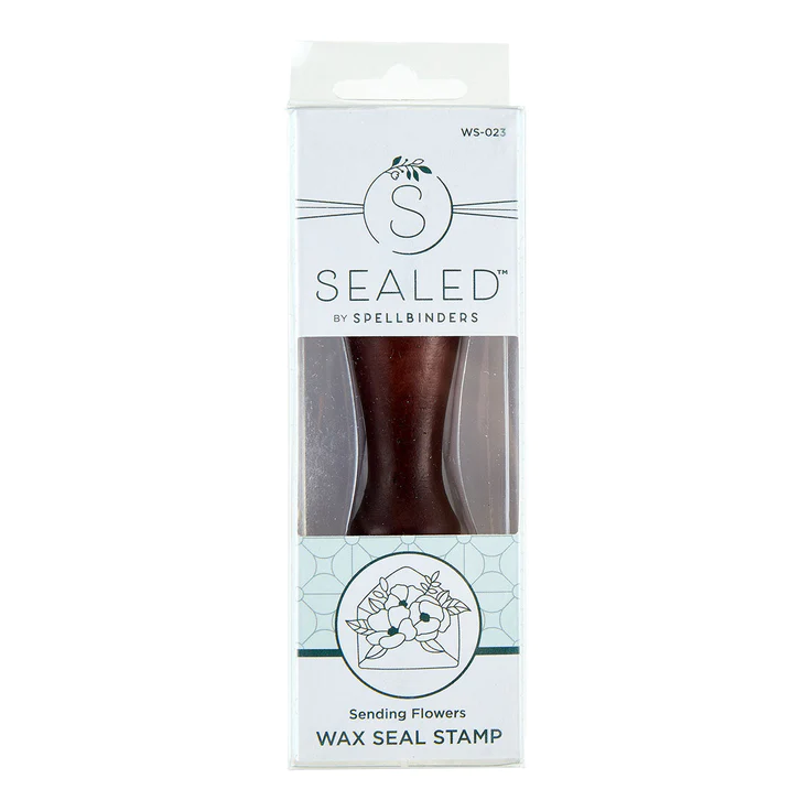 Spellbinders - SENDING FLOWERS WAX SEAL STAMP FROM THE SEALED BY SPELLBINDERS COLLECTION