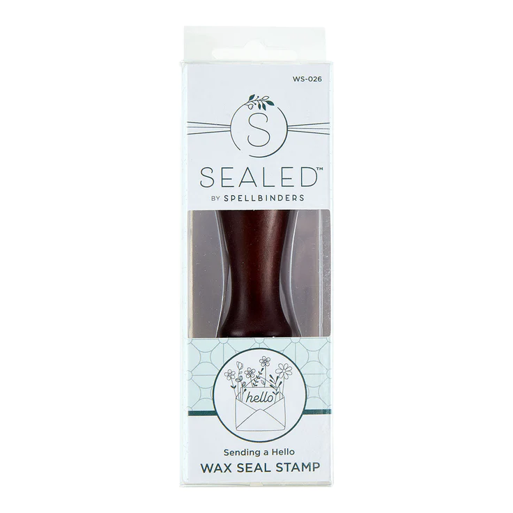 Spellbinders - SENDING A HELLO WAX SEAL STAMP FROM THE SEALED BY SPELLBINDERS COLLECTION