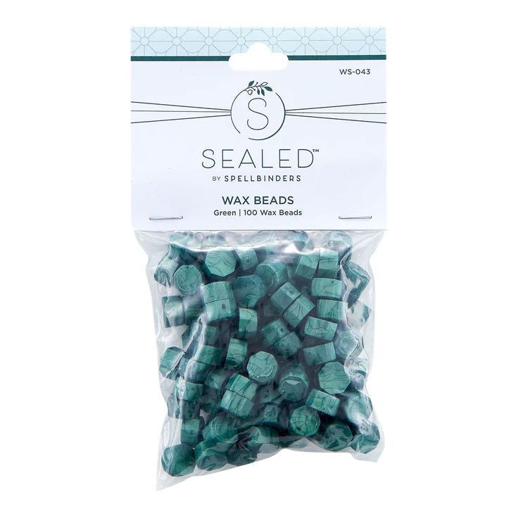 Spellbinders - GREEN WAX BEADS FROM THE SEALED BY SPELLBINDERS COLLECTION