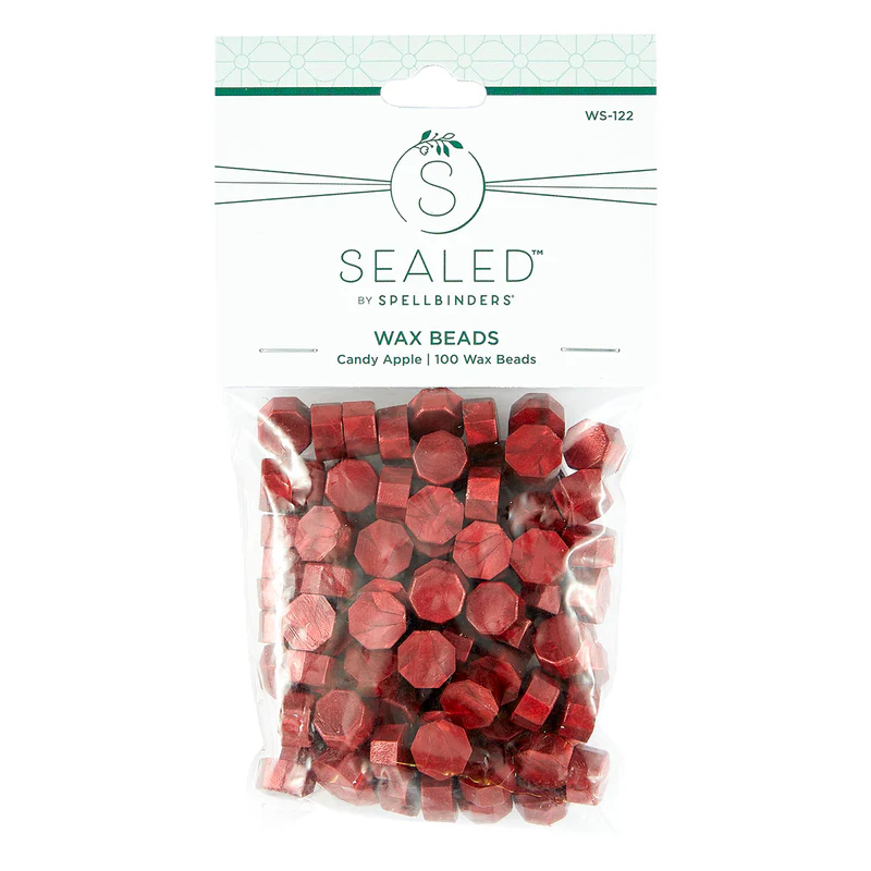 Spellbinders - Candy Apple Wax Beads from the Sealed by Spellbinders Collection