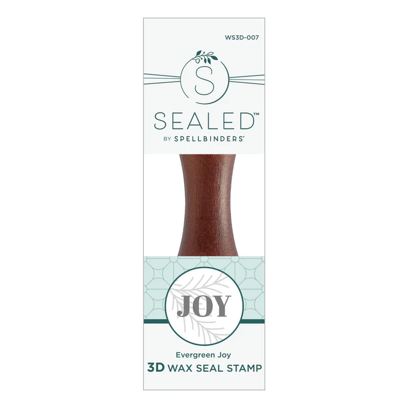 Spellbinders - Evergreen Joy 3D Wax Seal Stamp from the Sealed 3D Christmas Collection