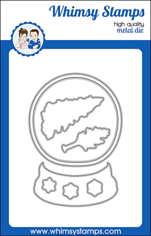 Whimsy Stamps - Holiday Snowglobe Outlines Die Set