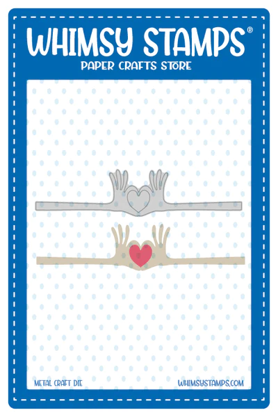 Whimsy Stamps - Heart Hands Die