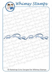 Whimsy Stamps - Wave Border Die - Shapeology Dies