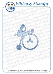 Whimsy Stamps - Vintage Bicycle Die - Shapeology Dies