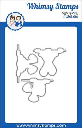 Whimsy Stamps - Fluff Butt Outlines Die Set