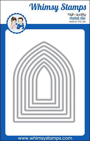 Whimsy Stamps - Stained Glass Window Die Set