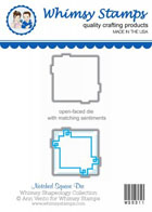 Whimsy Stamps - Notched Square Die - Shapeology Dies