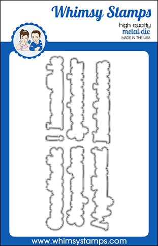 Whimsy Stamps - Fantabulous Outlines Die Set