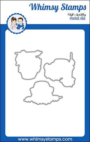 Whimsy Stamps - Roarsome Rex Outlines Die Set