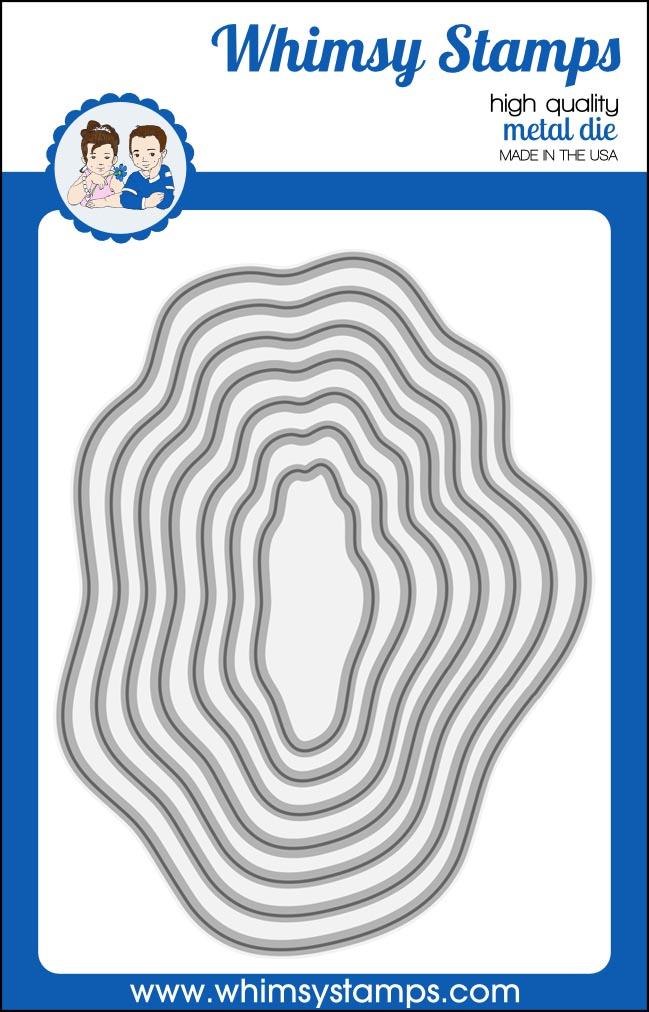 Whimsy Stamps - Wavy Nested Frames Die Set