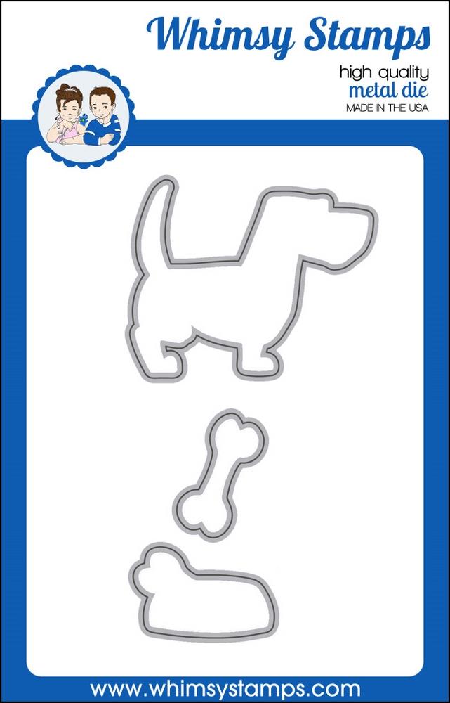 Whimsy Stamps - Caution Wagging Tail Die Set
