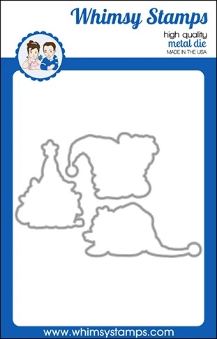 Whimsy Stamps - Gnome for the Holidays Outlines Die Set