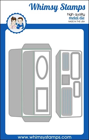 Whimsy Stamps - Slimline Envelope Builder Die Set