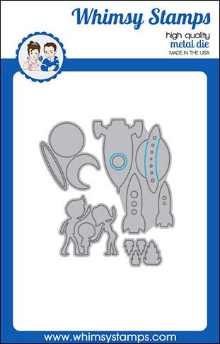 Whimsy Stamps - Space Ships Die Set