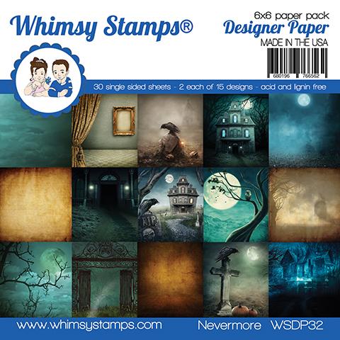 Whimsy Stamps - 6x6 Paper Pack - Nevermore