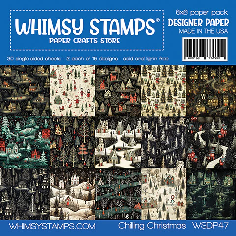 Whimsy Stamps - 6x6 Paper Pack - Chilling Christmas