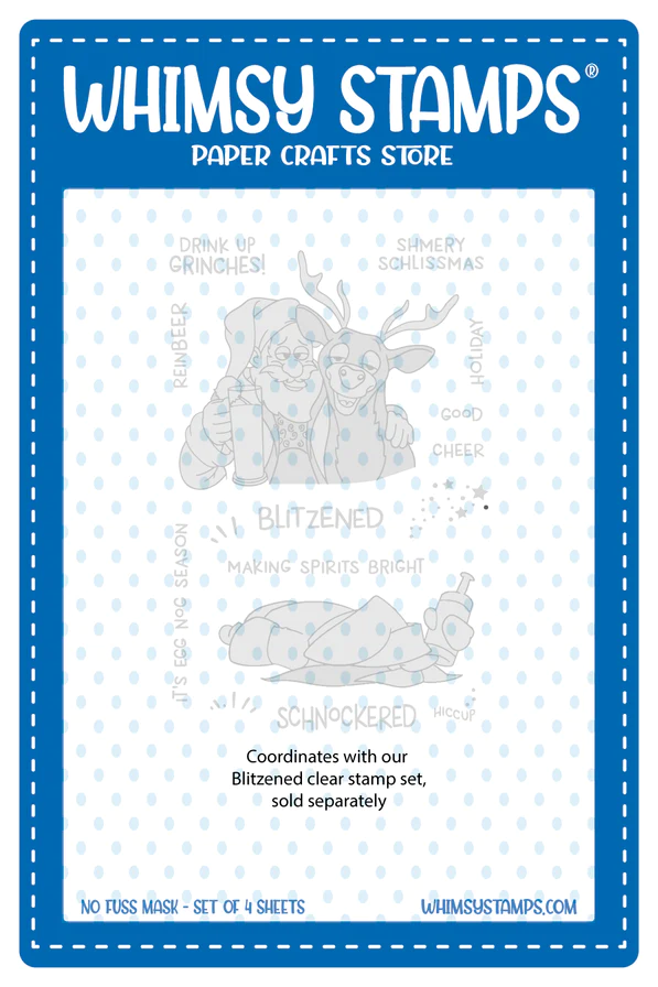 Whimsy Stamps - Blitzened - NoFuss Masks