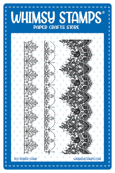 Whimsy Stamps - Exquisite Lace Rubber Cling Stamp