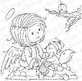 Whimsy Stamps - Wee Stamps - Angelica - Wee Stamps