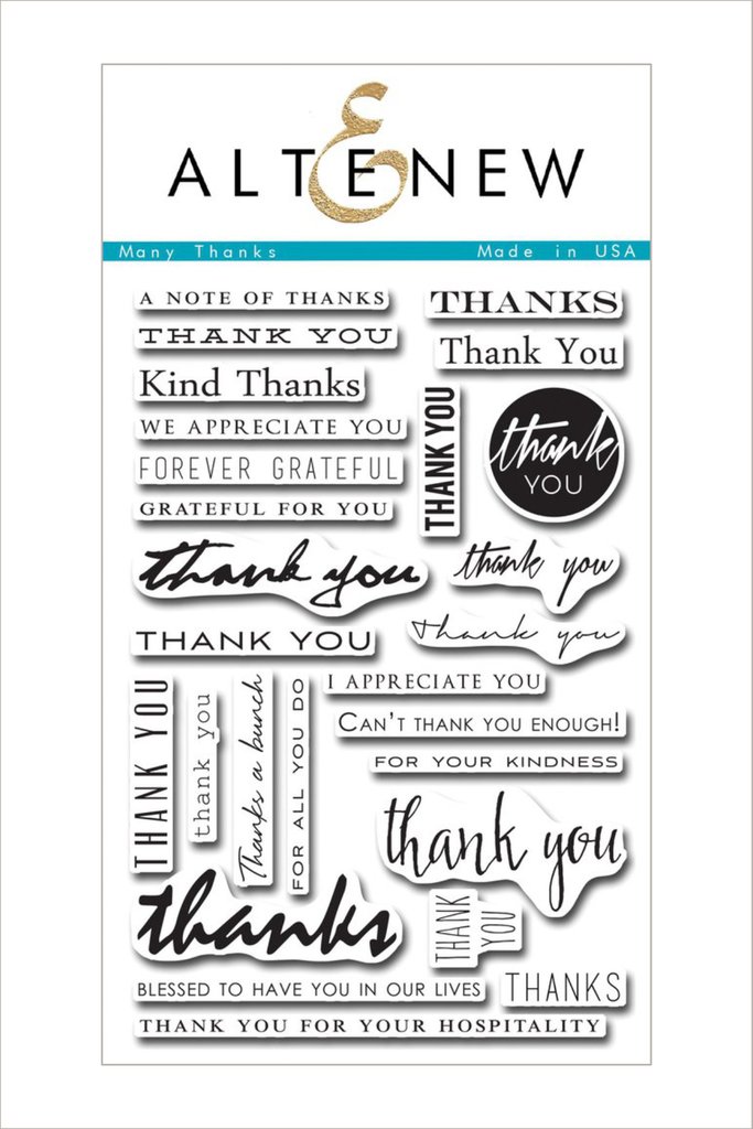 AlteNew - Many Thanks Stamp Set