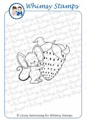 Whimsy Stamps - Strawberry Mouse - Crissy Armstrong Collection