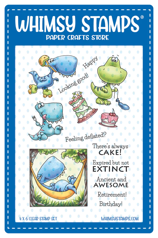 Whimsy Stamps - Dino Mighties Clear Stamps